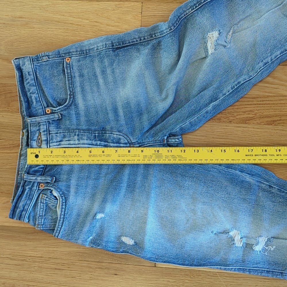 High Waist Lucky Brand Blue Jeans Distressed Soft Cotton Natural Fiber - Picture 2 of 6